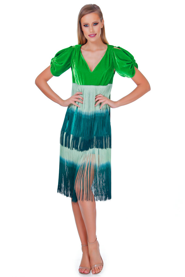 Rochie din franjuri de matase RM-27